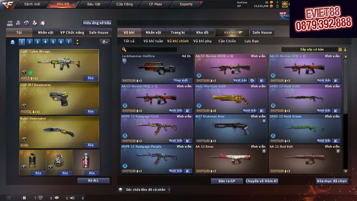 shop acc cf uy tin gia re